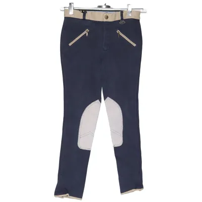 Pantalon d'équitation (Bleu, Beige) de USG Coton, Élasthane