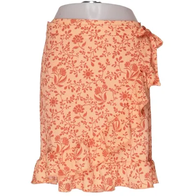 Wrap skirt (Orange, Brown) from Manguun Elastane, Polyester
