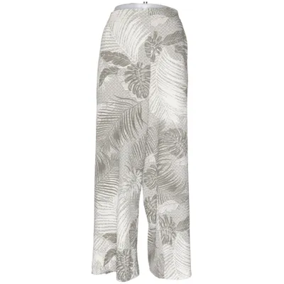 Pantalon patte d'éléphant (Gris, Blanc) de JYOTHI Élasthane, Polyester