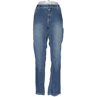 Spijkerbroek (Blauw) van Jonna B Katoen, Elastaan