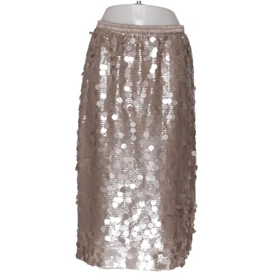 Jupe (Beige, Argent) de Summum Élasthane, Polyester