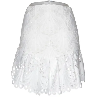 Skirt (White) from Maje Cotton, Polyester