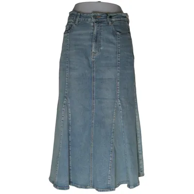 Jeanskjol (Blå) från Ganni Elastan, Ekologisk bomull, Återvunnen bomull