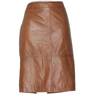 Lederrock (Braun) von Ellos Leder, Polyester