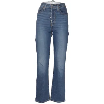 Jeans (Ribcage Straight) fra Levi Strauss & Co Bomuld, Elastan, Polyester
