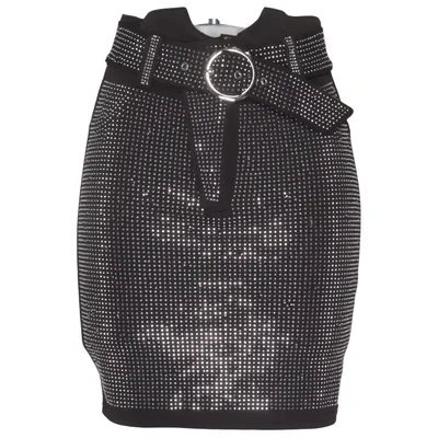 Jupe (Noir) de GiorGia Élasthane, Polyester, Viscose