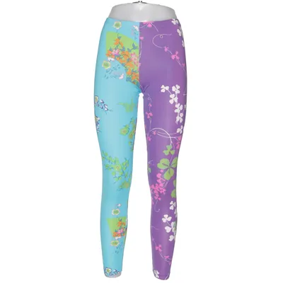 Leggings (Blauw, Lila, Meerkleurig) van Versace for H&M Elastaan, Polyamide