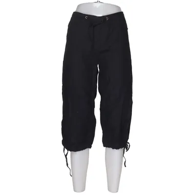 Dreiviertelhose (Schwarz) von Marwin & Friends Baumwolle, Leinen