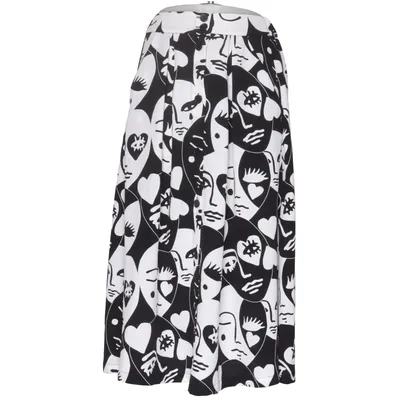 Rock (Schwarz, Weiß) von Monki Polyester