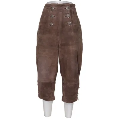Lederhosen (Brun) fra Distler Polyester