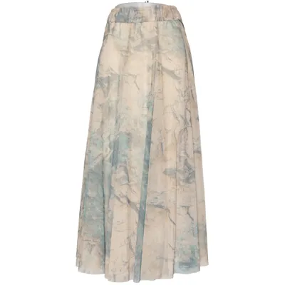 Långkjol (Beige, Flerfärgad) från H&M Trend Polyester