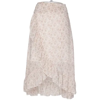 Wrap skirt (White, Brown) from Shein