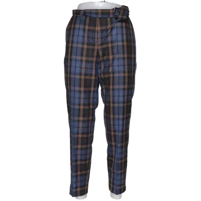 Pantalon (Bleu, Marron) de Laura Kent Élasthane, Polyester, Viscose