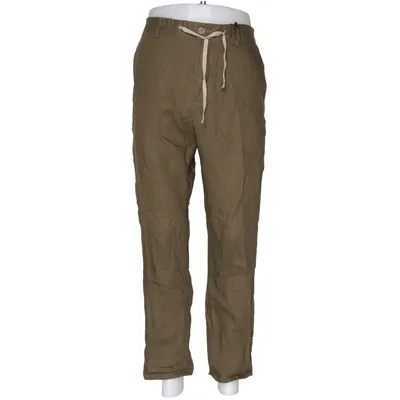 Broek (Groen) van Mango Man Katoen, Linnen, Polyester