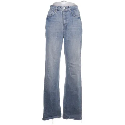 Jeans (Blå, Hvid) fra NA-KD Bomuld