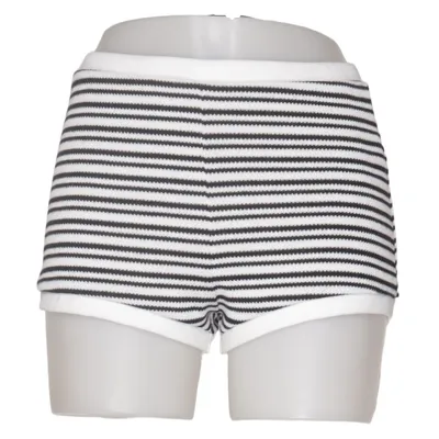 Shorts (Black, White) from Zara Polyester, Viscose