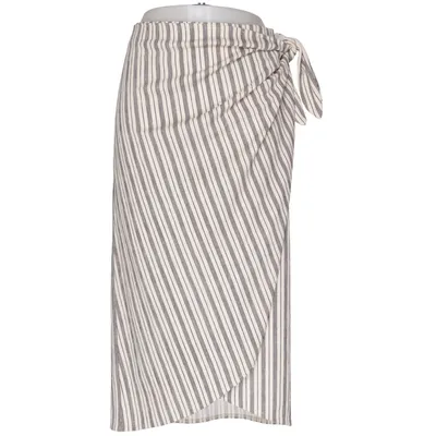 Jupe portefeuille (Beige, Multicolore) de H&M Modern Classic Élasthane, Polyester