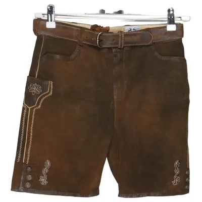Lederhosen (Brown) from Moser Cotton, Leather