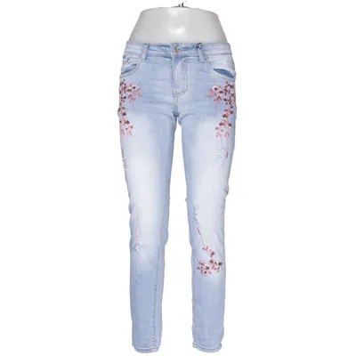 Jeans (Blå, Flerfärgad) från Chica London Bomull, Elastan