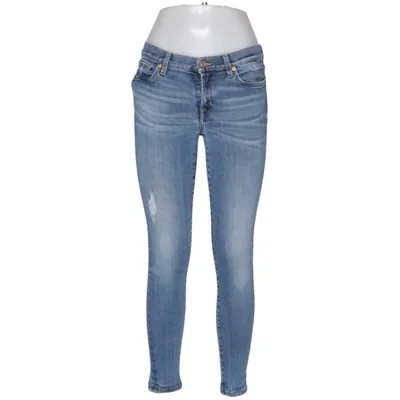 Spijkerbroek (Blauw) van 7 for All Mankind Katoen, Elastaan, Polyester