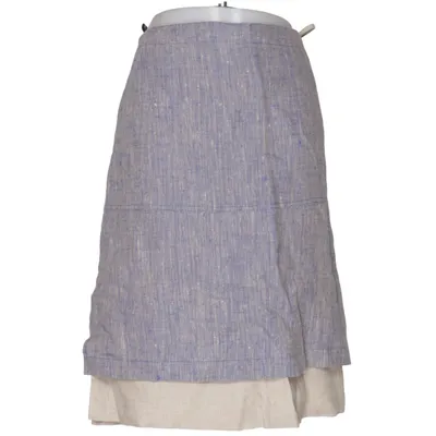 Skirt (Blue, Beige) from Katri Linen