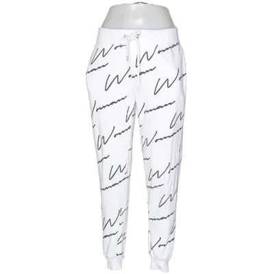 Pantalon de survêtement (Blanc, Noir) de Boohoo Basics Coton, Polyester