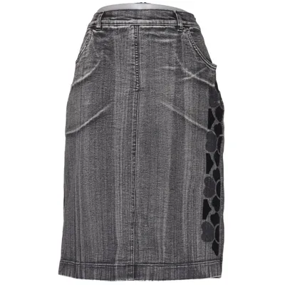 Denim skirt (Gray) from Bianca Maria Caselli Cotton, Elastane
