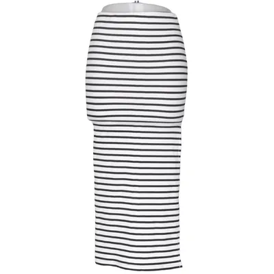Maxi rok (Zwart, Wit) van Ambar Katoen, Elastaan, Polyester