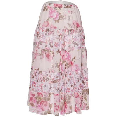 Jupe longue (Beige, Rose, Multicolore) de Cellbes Polyester