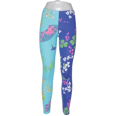 Leggings (Blauw, Meerkleurig) van Versace for H&M Elastaan, Polyamide