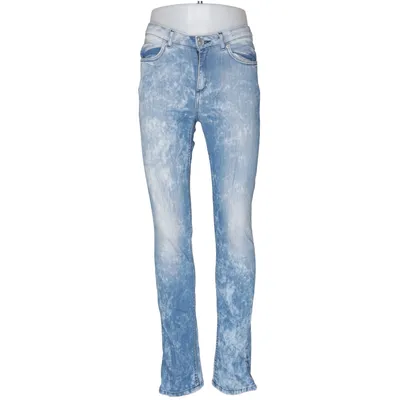 Spijkerbroek (Blauw, Wit) van Jeans Please Katoen, Elastaan