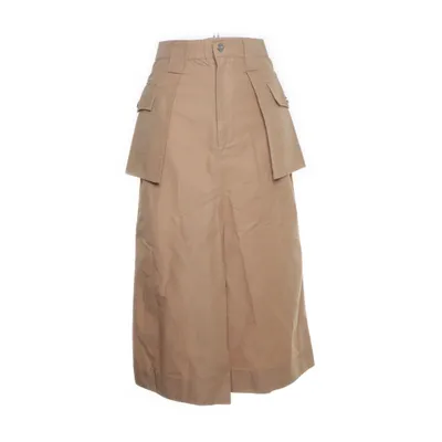 Maxi rok (Beige) van Ganni Organisch katoen, Linnen