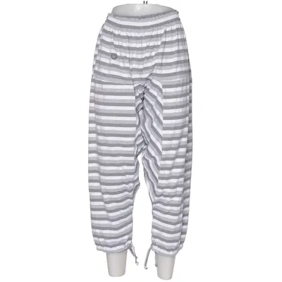Harem pants (Gray, White) from Hangmatta Norhult Cotton, Viscose