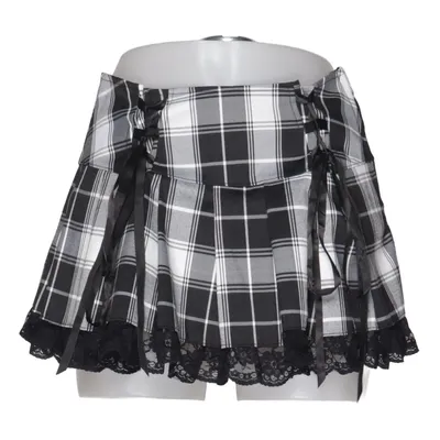 Jupe (Noir, Blanc) de WIDOW Élasthane, Polyester