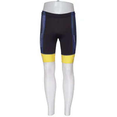 Fietsbroekje (Zwart, Blauw, Geel) van Kalas Zijde
