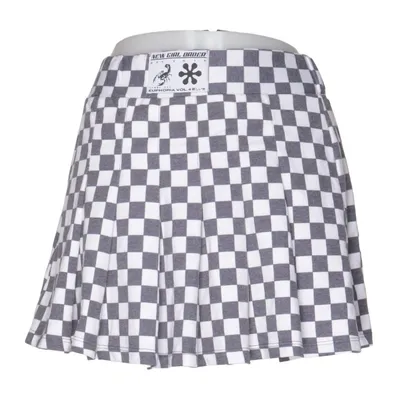Nederdel (Sort, Hvid) fra New Girl Order Bomuld, Polyester