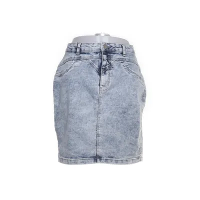 Jeanskjol (Blå) från Janina Bomull, Polyester, Elastan