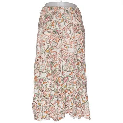 Maxi skirt (White, Multicolored) from New Collection Viscose