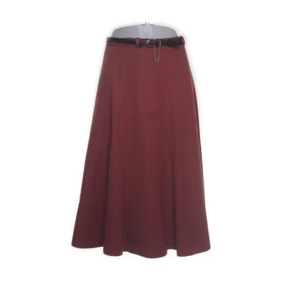 Skirt (Brown) from Diolen Polyester, Wool