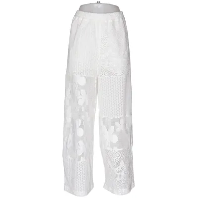 Palazzo broek (Wit) van Oh April Katoen, Polyester