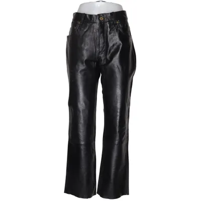 Läderbyxor (Svart) från Divided by H&M Skinn, Polyester