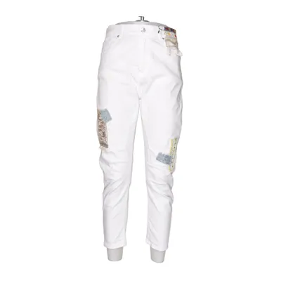 Jeans (Hvid, Flerfarvet) fra Sexy Woman Bomuld, Elastan, Viscose