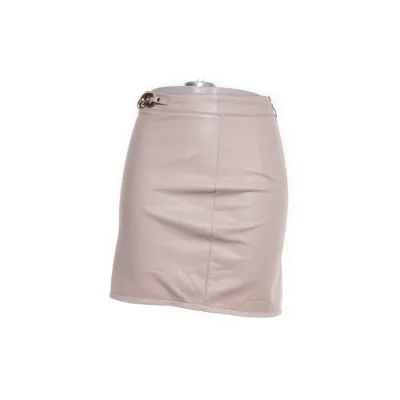 Rok (Beige) van Topshop Imitatieleer