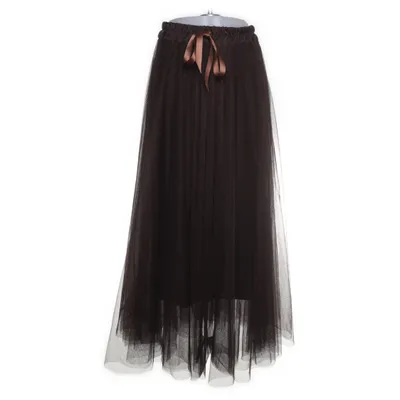 Tule rok (Bruin) van New Collection Elastaan, Polyester, Viscose
