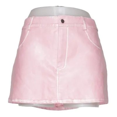 Skirt (Pink) from Lisa Says Gah Polyester, Polyurethane, Viscose