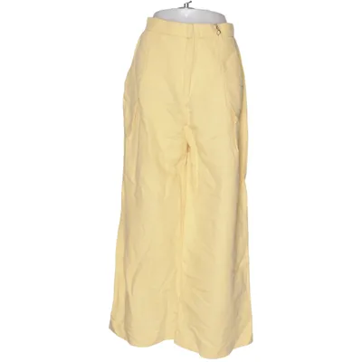 Palazzo pants (Yellow) from Zara Cotton, Linen