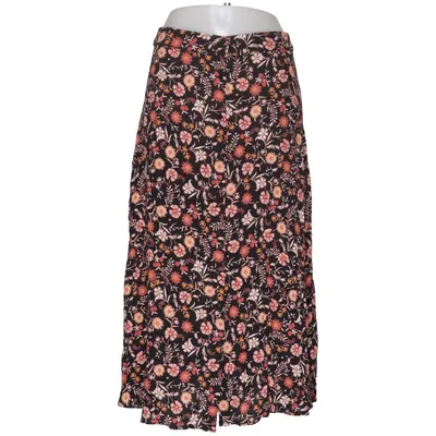 Maxi skirt (Black, Multicolored) from Camaïeu Viscose