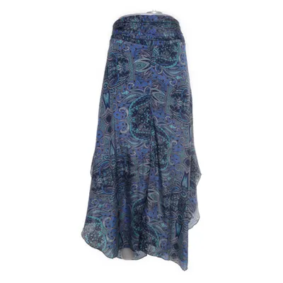 Palazzo pants (Blue, Turquoise, Multicolored) from Swarna Silk, Viscose