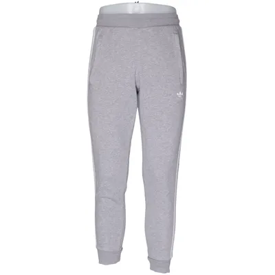 Sweatpants (Gray, White) from Adidas Cotton, Elastane, Recycled polyester