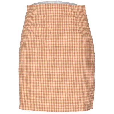 Jupe (Marron, Jaune) de Pahladium Élasthane, Polyester, Viscose
